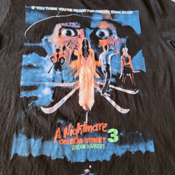 A Nightmare On Elm Street 3 Graphic Tee SS Black - Size Medium - Picture 1 of 4